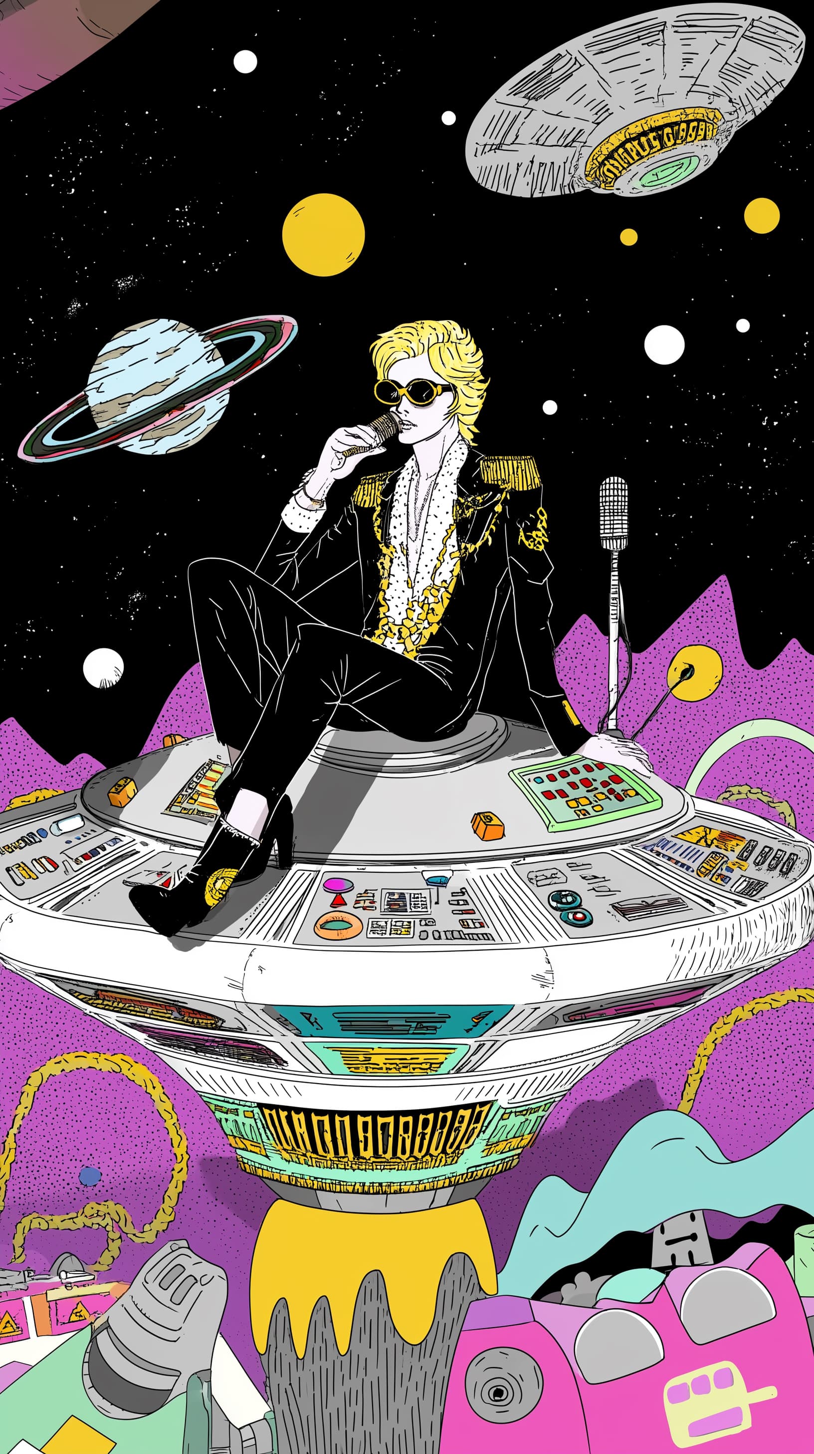 Statement poster from the Ziggy universe, 9:16 portrait — the visual language of the AI city; project branding of XBANQ® GmbH.